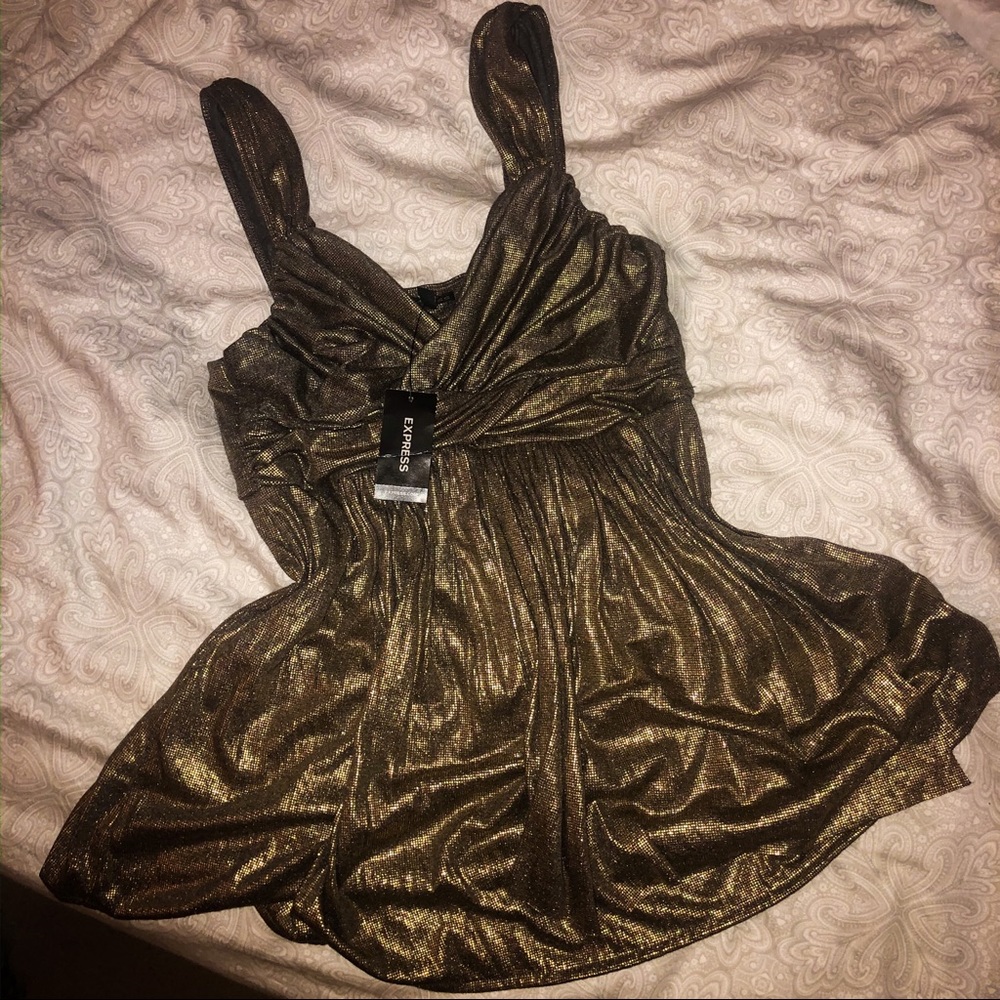 Gold express y2k top